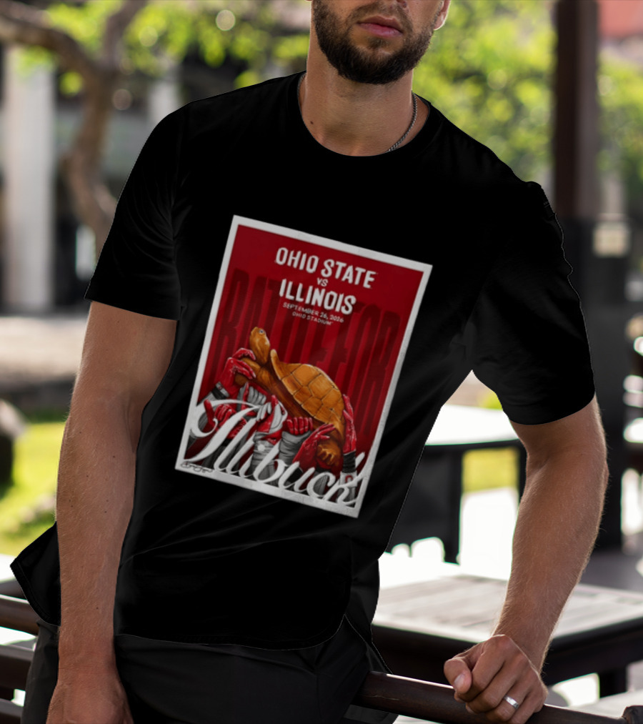 Ohio State Vs Illinois September 2026 Battle For Illibuck Ohio Stadium T-Shirt
