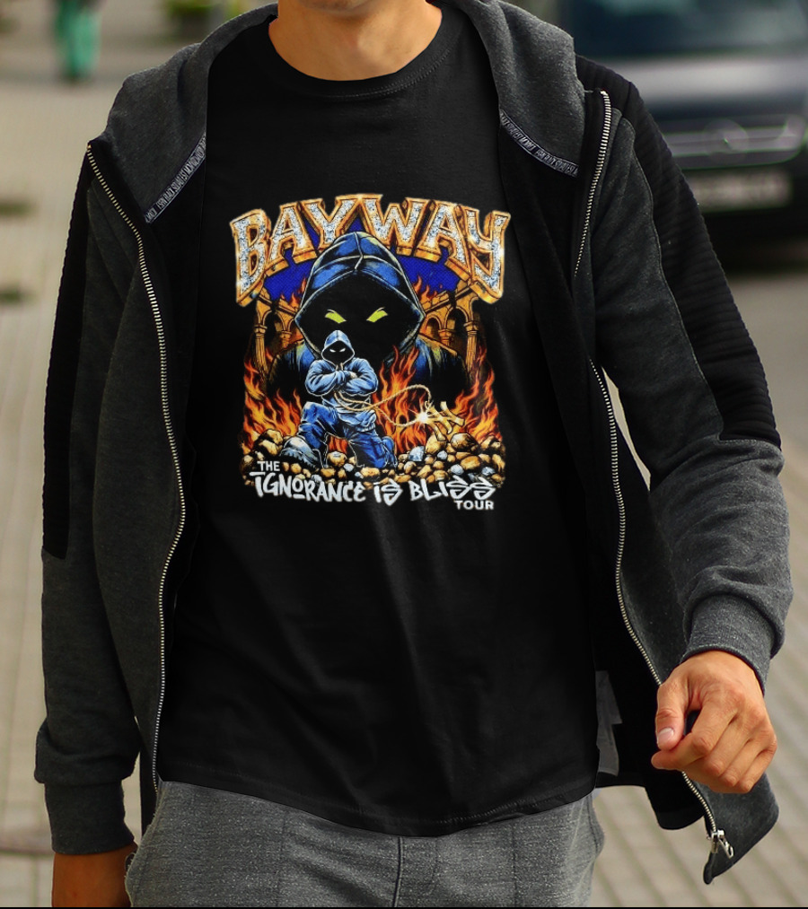 Bayway The Ignorance Is Bliss Tour 2026 And Flames T-Shirt