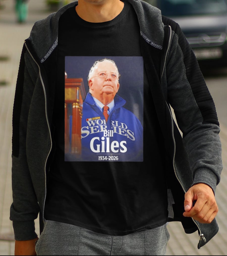 2008 World Series Bill Giles 1934 2026 T-Shirt
