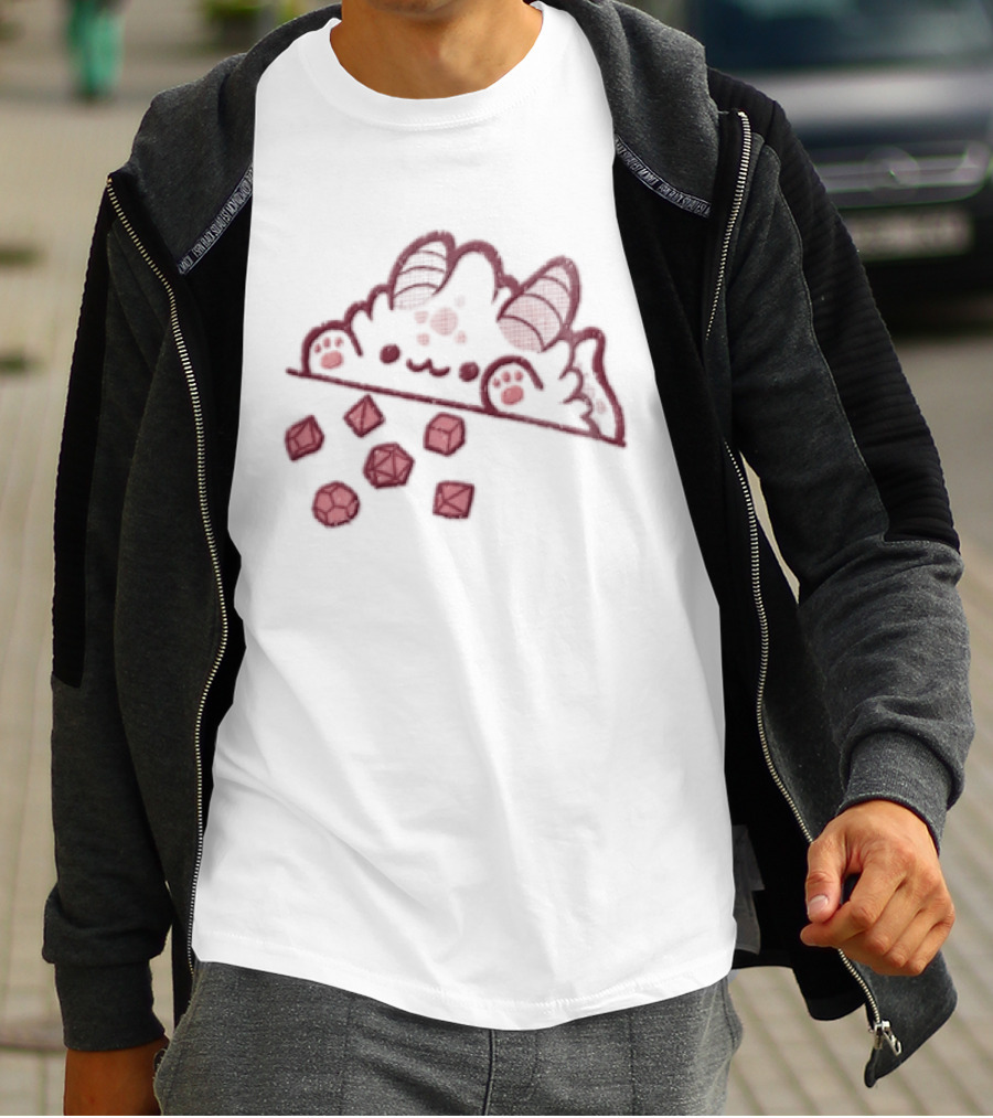 Bongo Cat Dnd Adventure Dice Fantasy T-Shirt