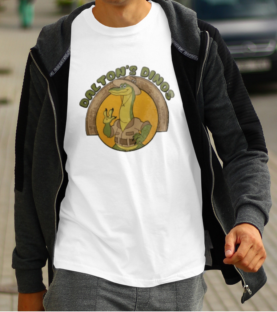 Dalton's Dino's Cartoon Dinosaur Safari Adventure Outfit T-Shirt