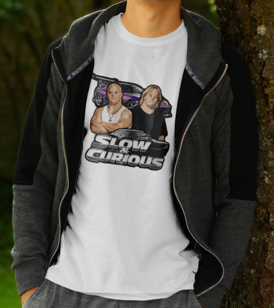 Slow & Curious Duo With Sports Cars And Menacing Muscle Cars T-Shirt