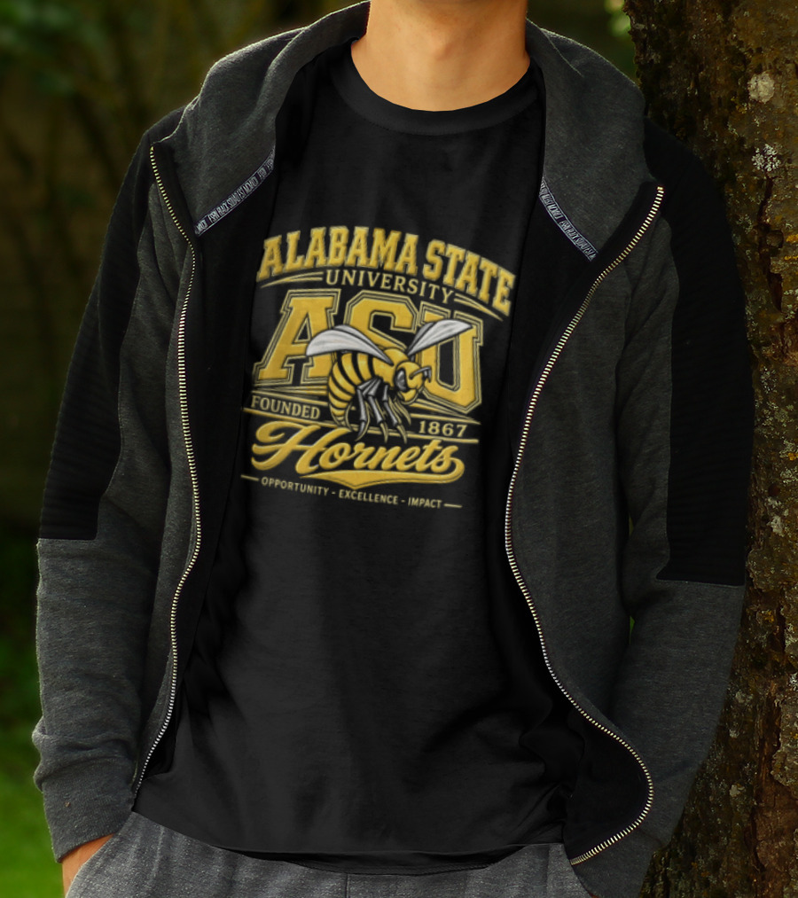 Alabama State University ASU Hornets Est 1867 Opportunity Excellence Impact T-Shirt