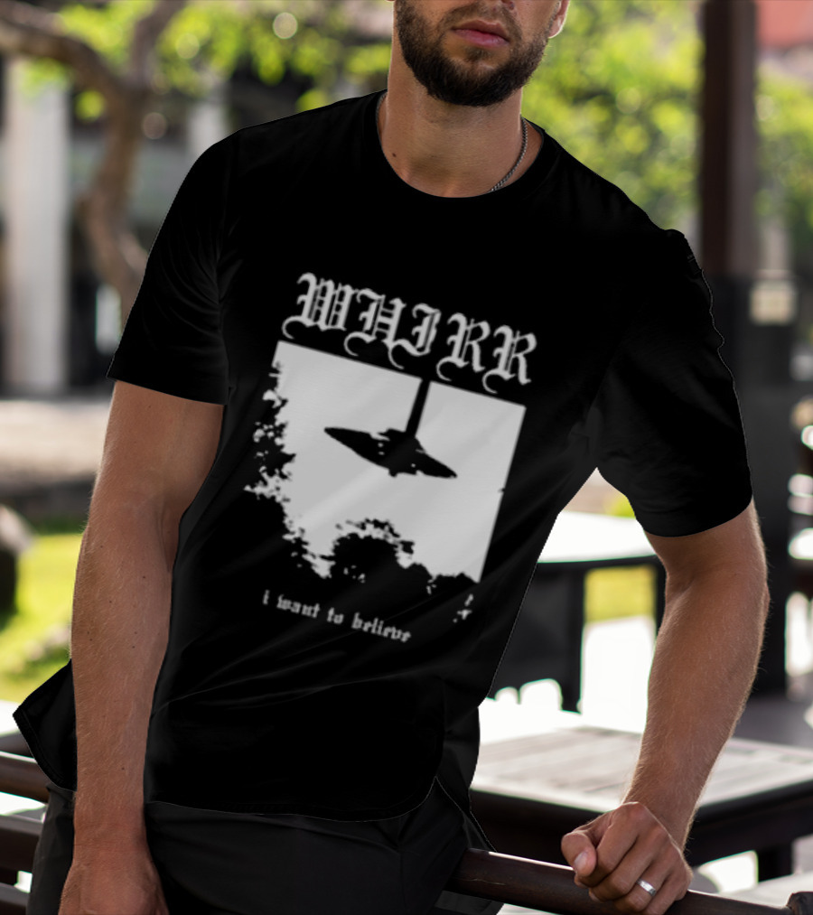 WHIRR I Want To Believe UFO Fire Whirl Records X Files T-Shirt