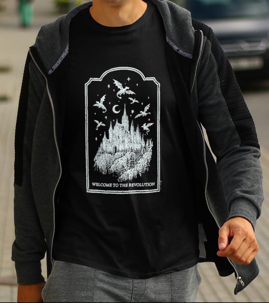 Fourth Wing Welcome To The Revolution Castle And Flying Beasts T-Shirt