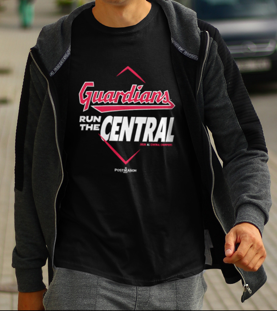 Guardians Run The Central Cleveland Guardians MLB 2025 T-Shirt