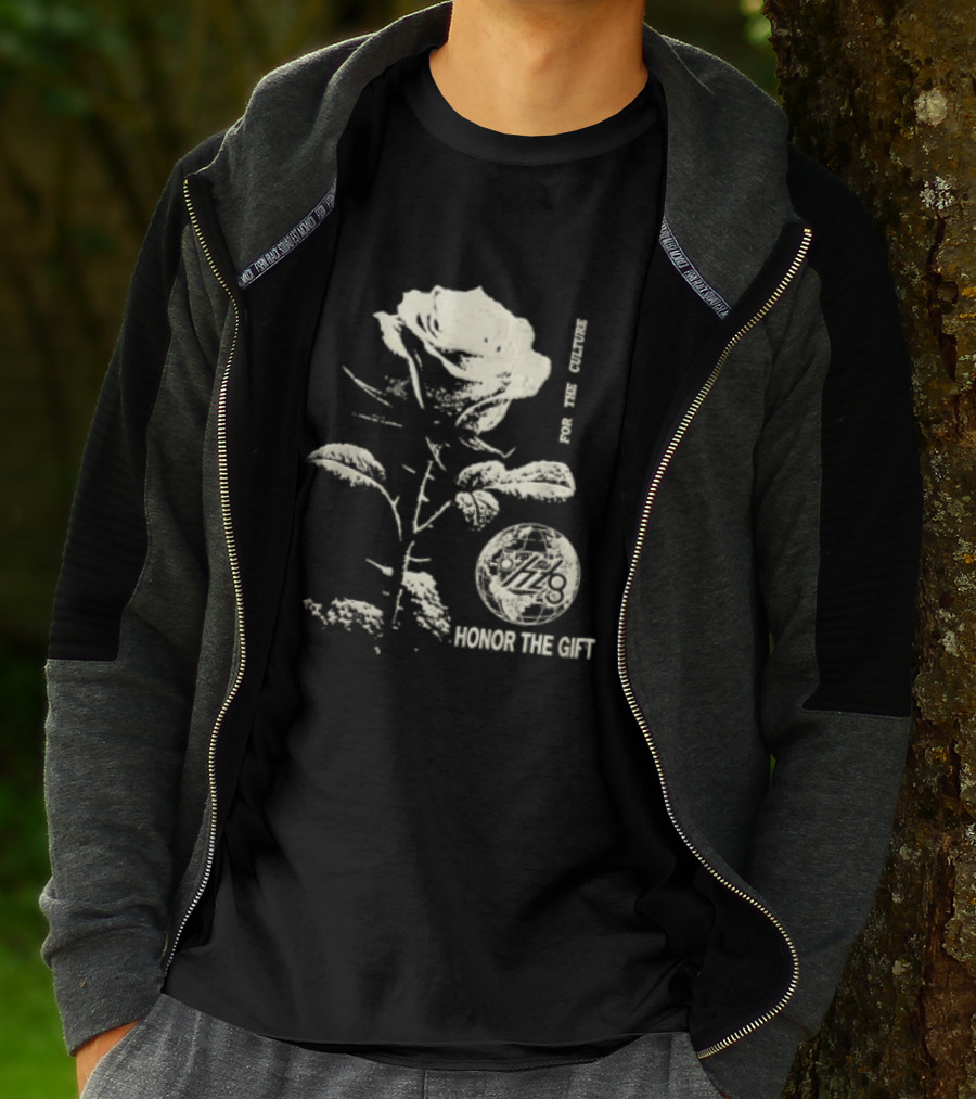 Honor The Gift Large Rose Globe For The Culture T-Shirt