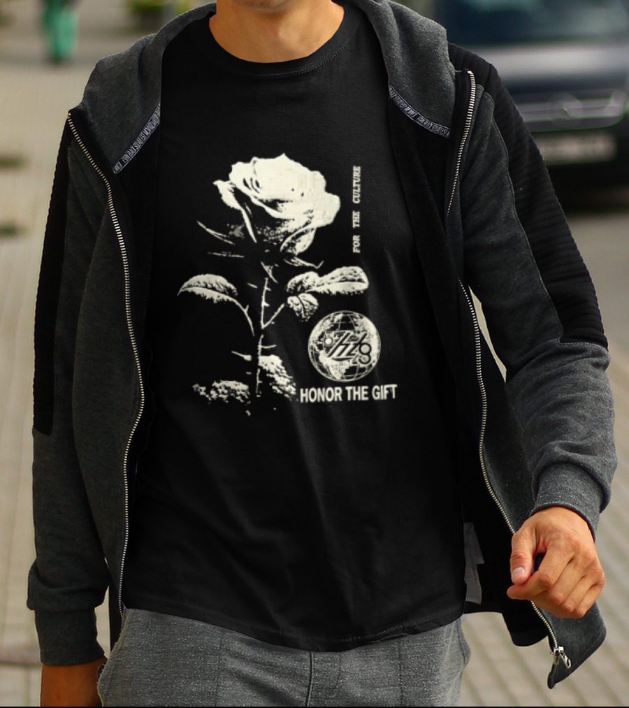 Honor The Gift Large Rose Globe For The Culture T-Shirt