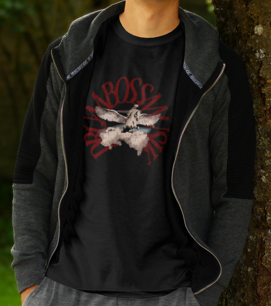 No Bad Vibes Drum Boss Musik Pegasus Clouds T-Shirt