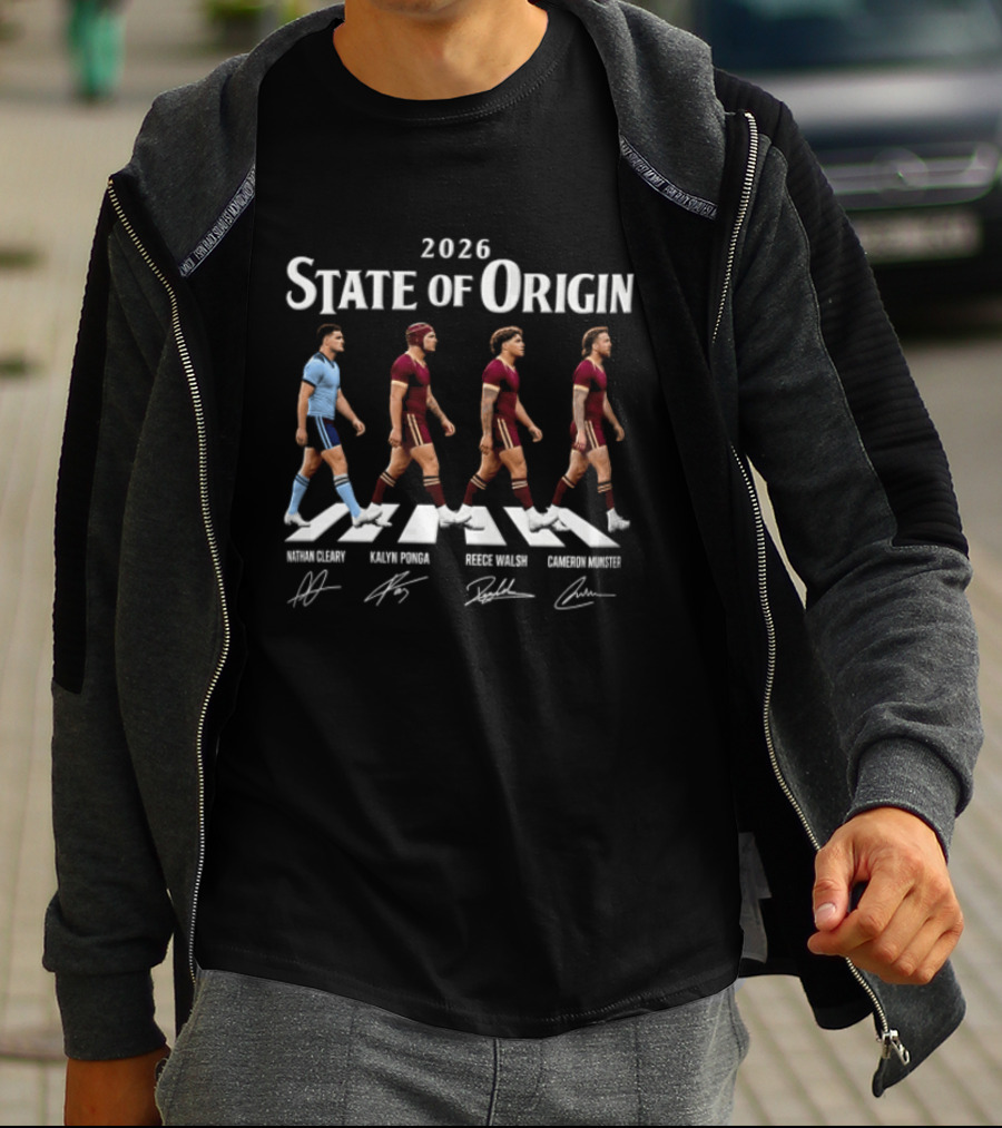 2026 State Of Origin Nathan Cleary Kalyn Ponga Reece Walsh Cameron Munster T-Shirt
