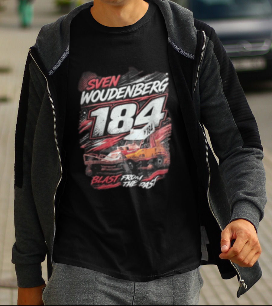 Sven Woudenberg 184 Blast From The Past Stock Car Racing Vehicle Dirt Track T-Shirt
