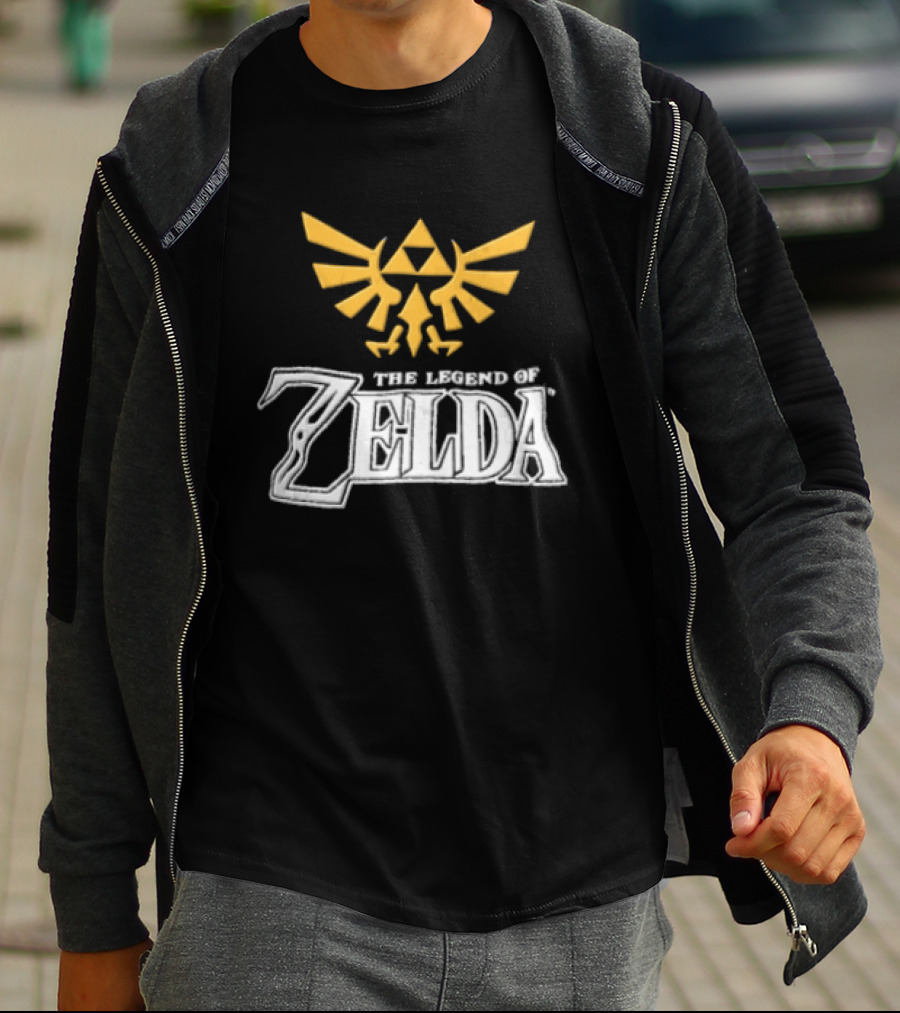 The Legend Of Zelda Yellow Triforce Emblem White T-Shirt