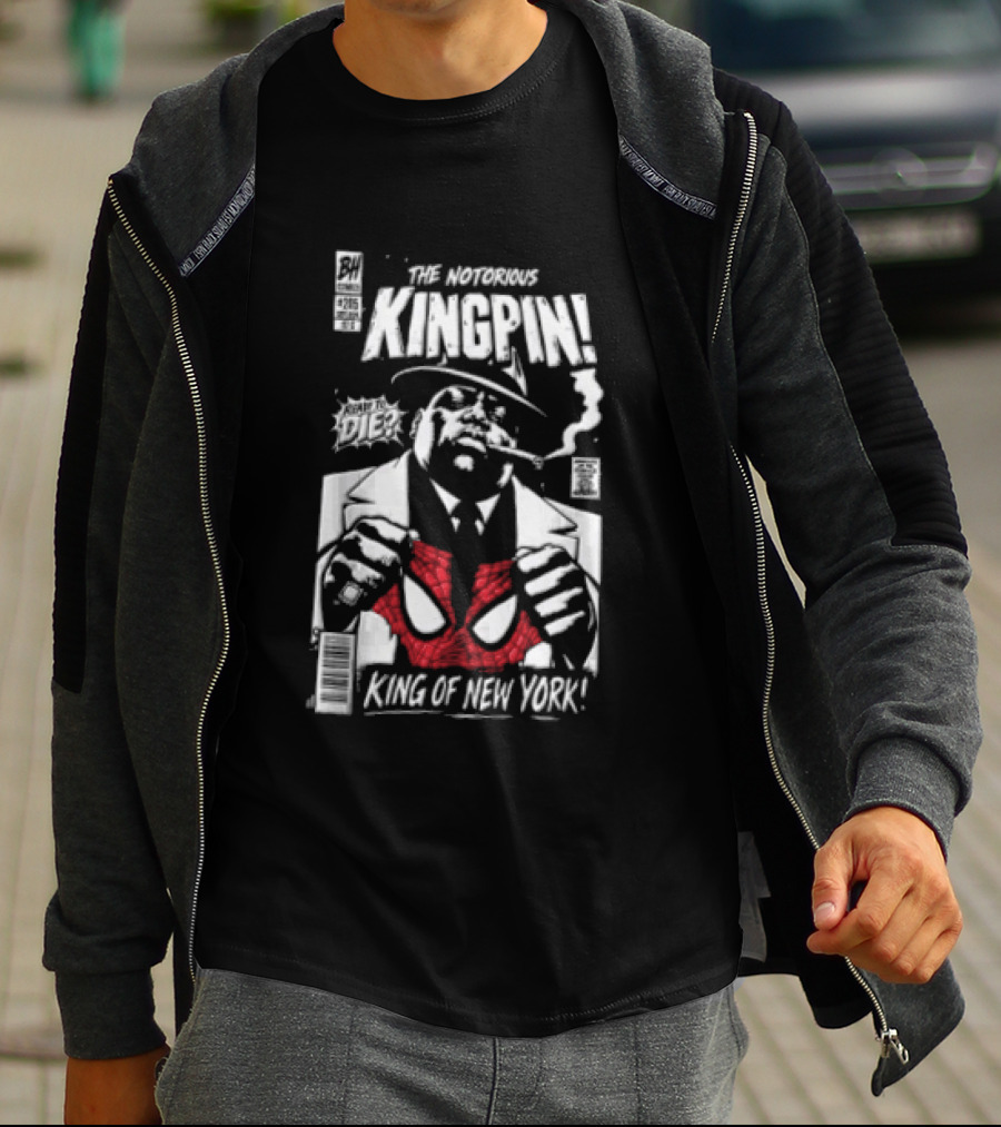 The Notorious Kingpin King Of New York Ready To Die Comics BH Music Big T-Shirt