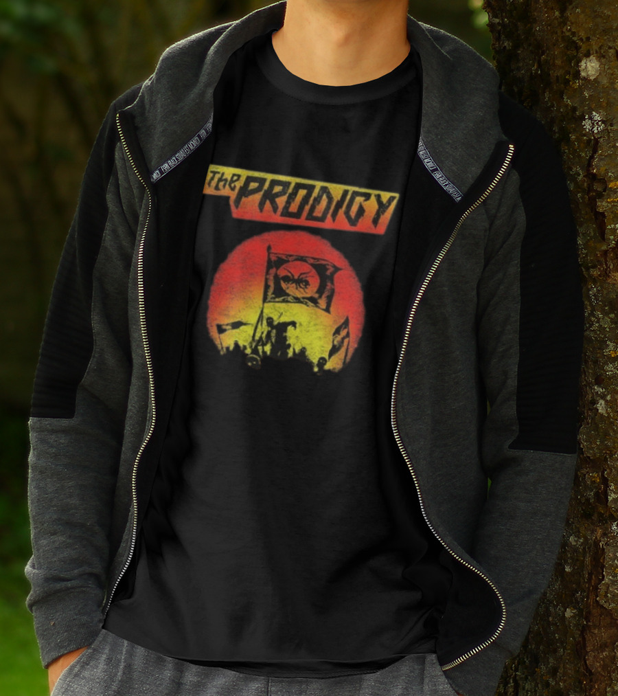 The Prodigy Warrior's Dance Event Ant Silhouette Flag T-Shirt