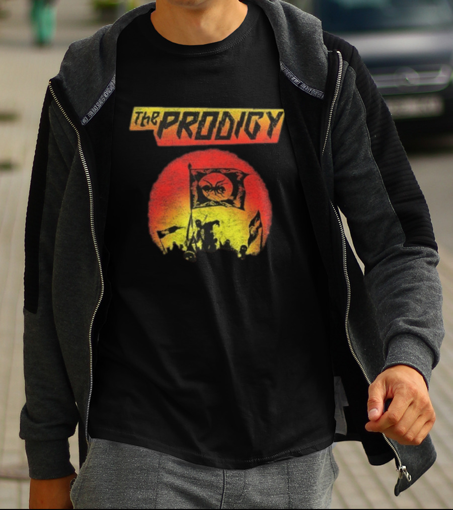 The Prodigy Warrior's Dance Event Ant Silhouette Flag T-Shirt