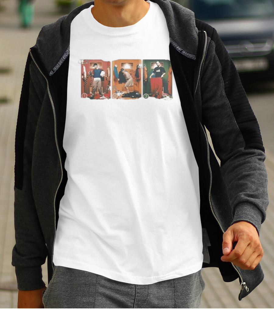 Blink 182 Take Off Your Pants And Jacket Changing Room Photo Sequence T-Shirt