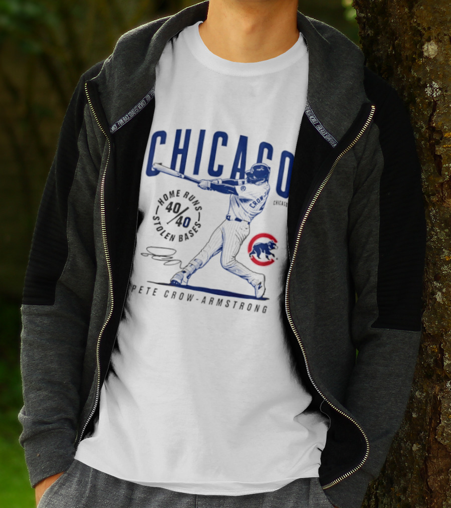Chicago Cubs Home Runs Stolen Bases Pete Crow Armstrong 40.40 Legacy T-Shirt