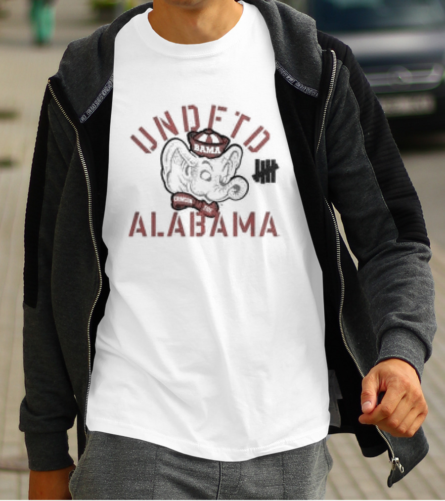 Undefeated Houndstooth Elephant Undefeated Alabama T-Shirt