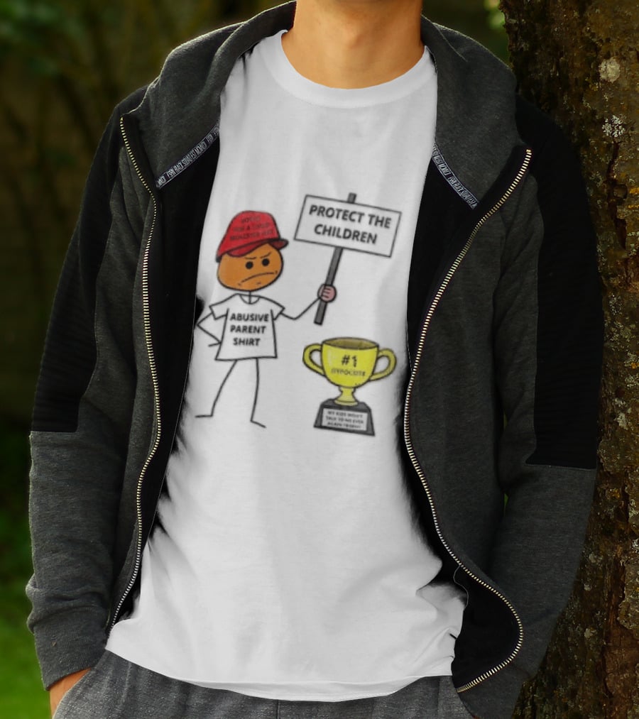 Voted FOR A Child Molester HAT Protect THE Children Abusive Parent Hypocrite Trophy T-Shirt