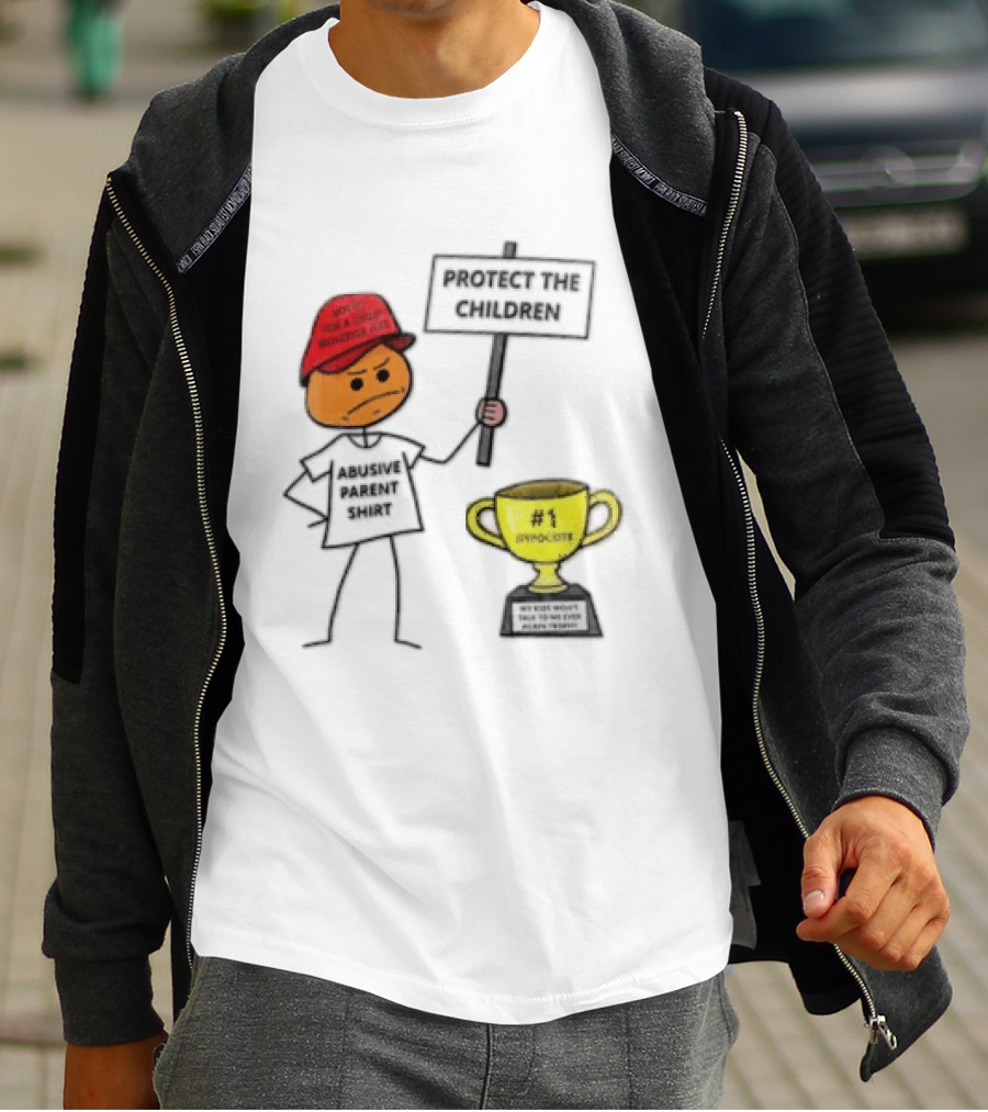 Voted FOR A Child Molester HAT Protect THE Children Abusive Parent Hypocrite Trophy T-Shirt