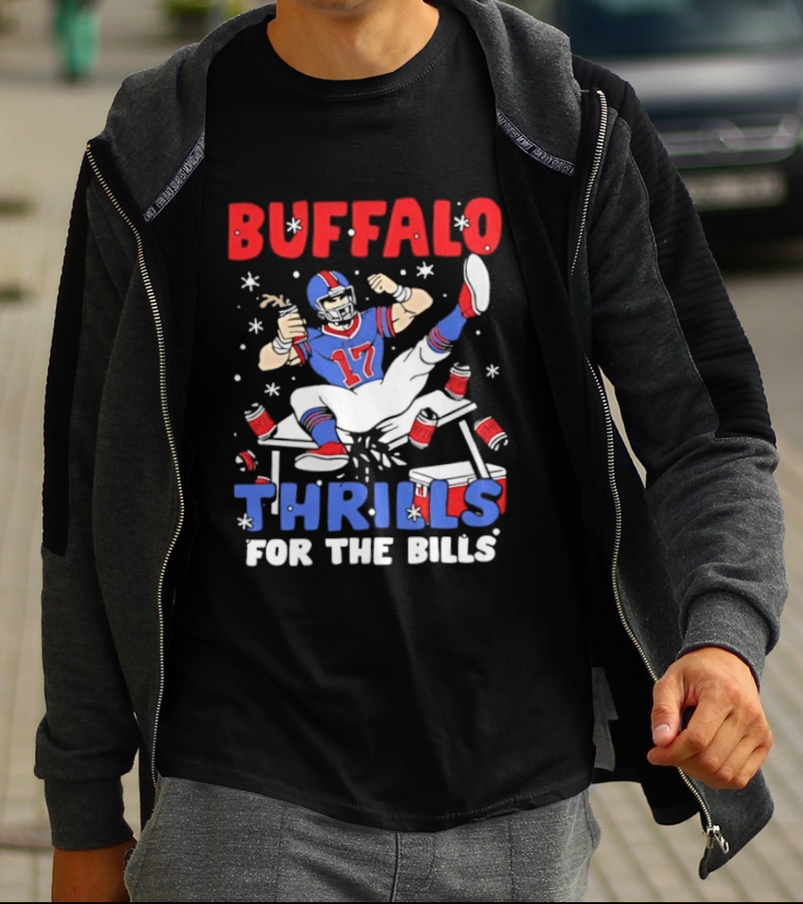 Buffalo Thrills For The Bills Football Table Crash Fun T-Shirt