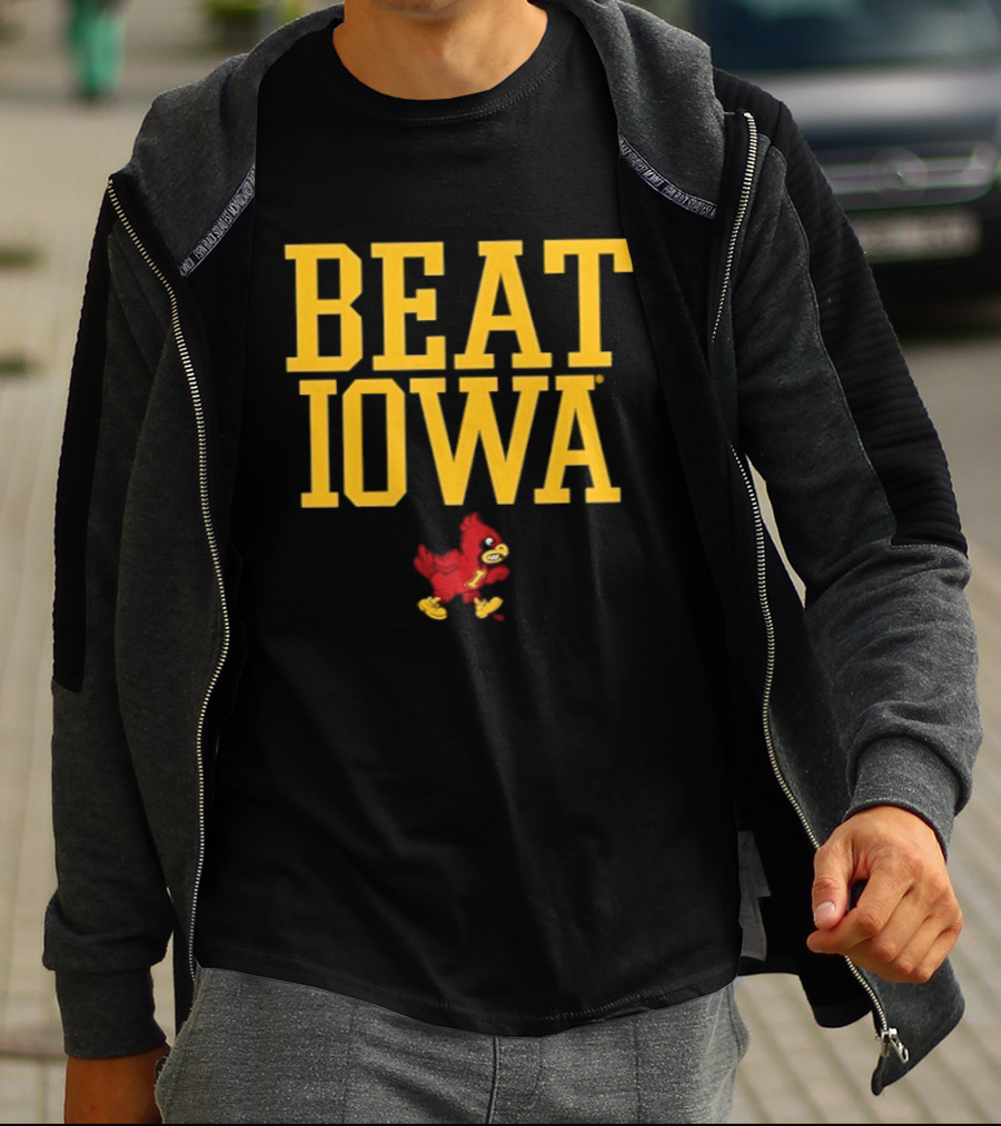 Beat Iowa Iowa State Cyclones Walking Cy NCAA 2026 T-Shirt