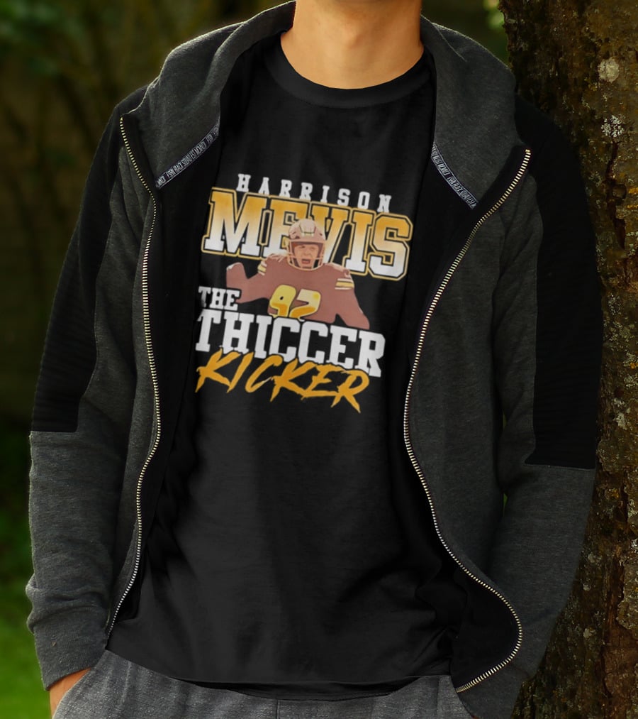 Harrison Mevis The Thiccer Kicker 97 Football Player T-Shirt