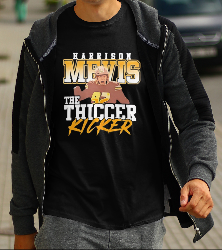 Harrison Mevis The Thiccer Kicker 97 Football Player T-Shirt