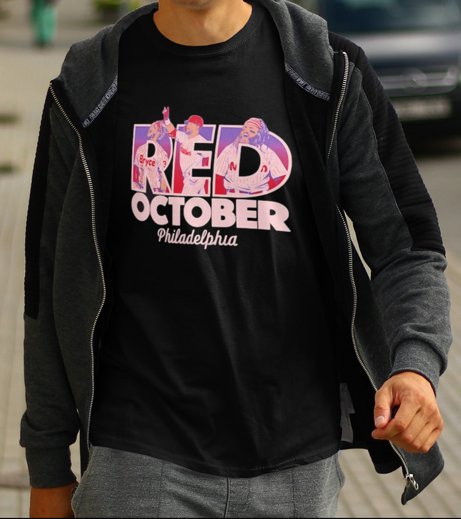 Red October Philadelphia Phillies Bryce 2026 Postseason T-Shirt