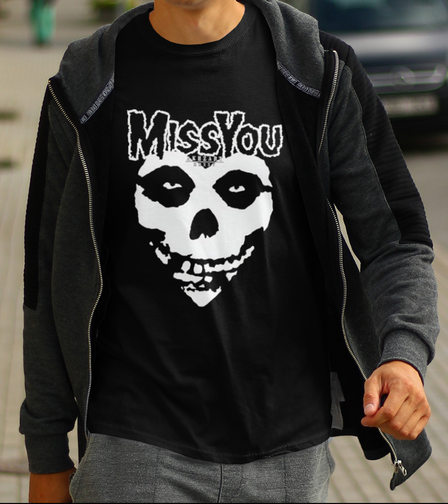 Miss You Skull Gothic Dark MMXXV Akhzart T-Shirt