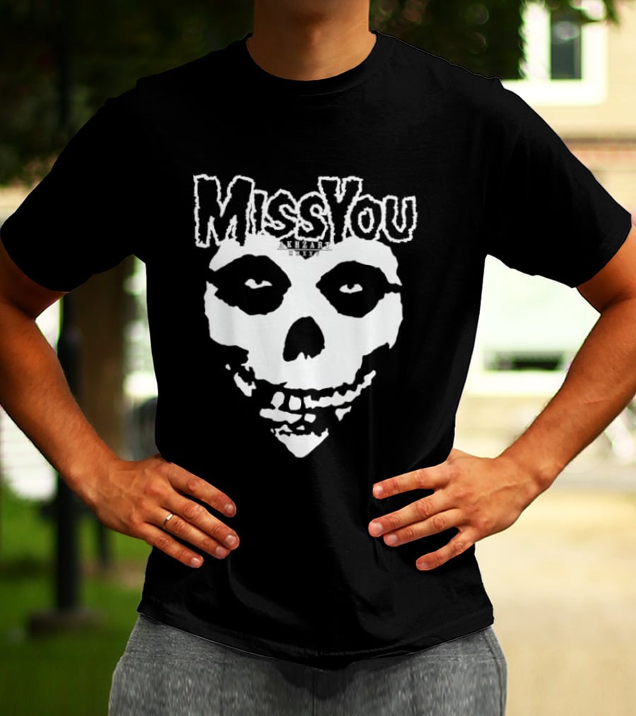 Miss You Skull Gothic Dark MMXXV Akhzart T-Shirt