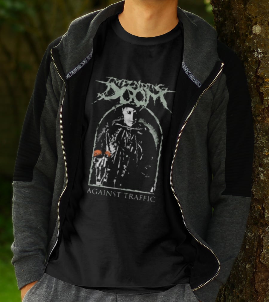 Impending Doom Against Traffic Skeleton T-Shirt