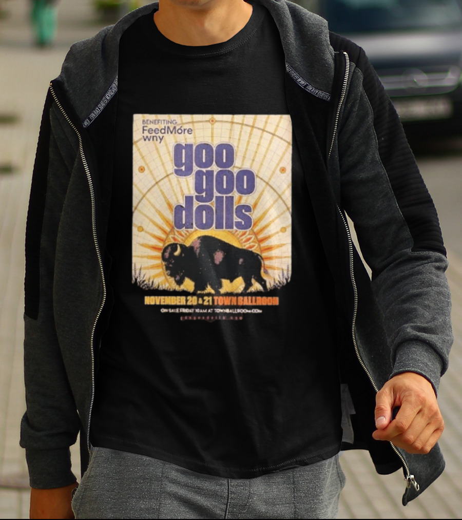 Goo Goo Dolls Town Ballroom Buffalo Event November 20 21 2026 Benefiting FeedMore WNY T-Shirt