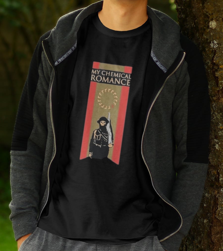 My Chemical Romance Soldier Marching Band Uniform Red Black Gold T-Shirt