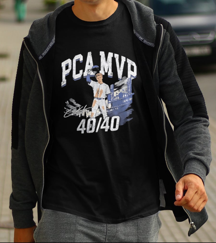 PCA MVP Pete Crow Armstrong Chicago Cubs 40 40 Club T-Shirt