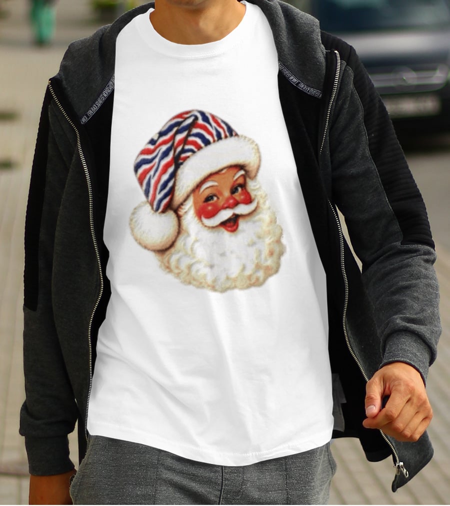 Buffalo Santa Christmas Holiday Vintage Cheerful Festive T-Shirt