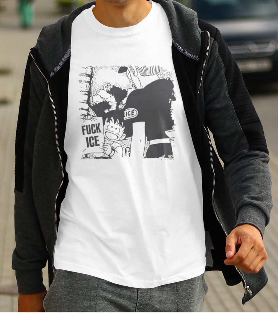 Calvin Inspired Activism Fuck Ice Protest Cartoon Social Justice T-Shirt