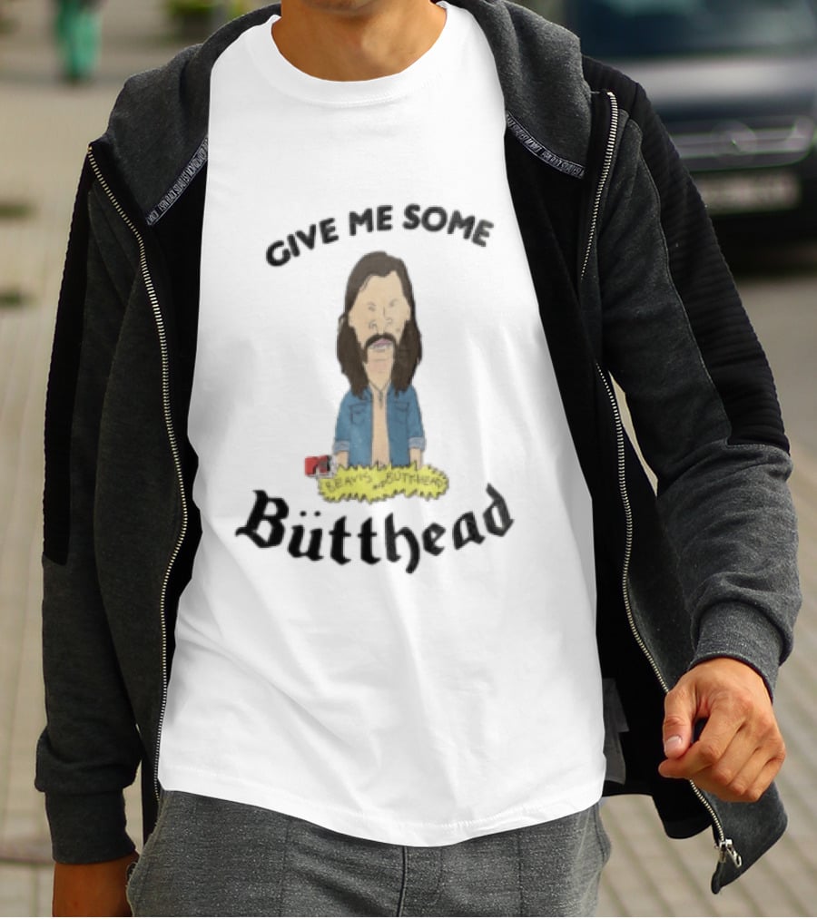 Give Me Some MTV Beavis And Butt Head Butthead Cartoon Long Brown T-Shirt