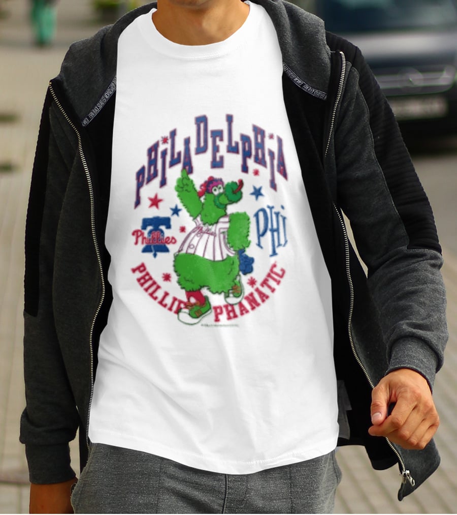 PHI Philadelphia Phillies Phillie Phanatic Mitchell Ness Nostalgia MLB T-Shirt