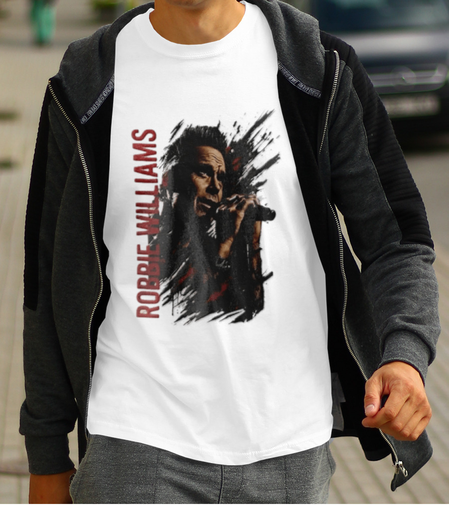 Robbie Williams Britpop Australia New Zealand 2026 Tour Concert Singer T-Shirt