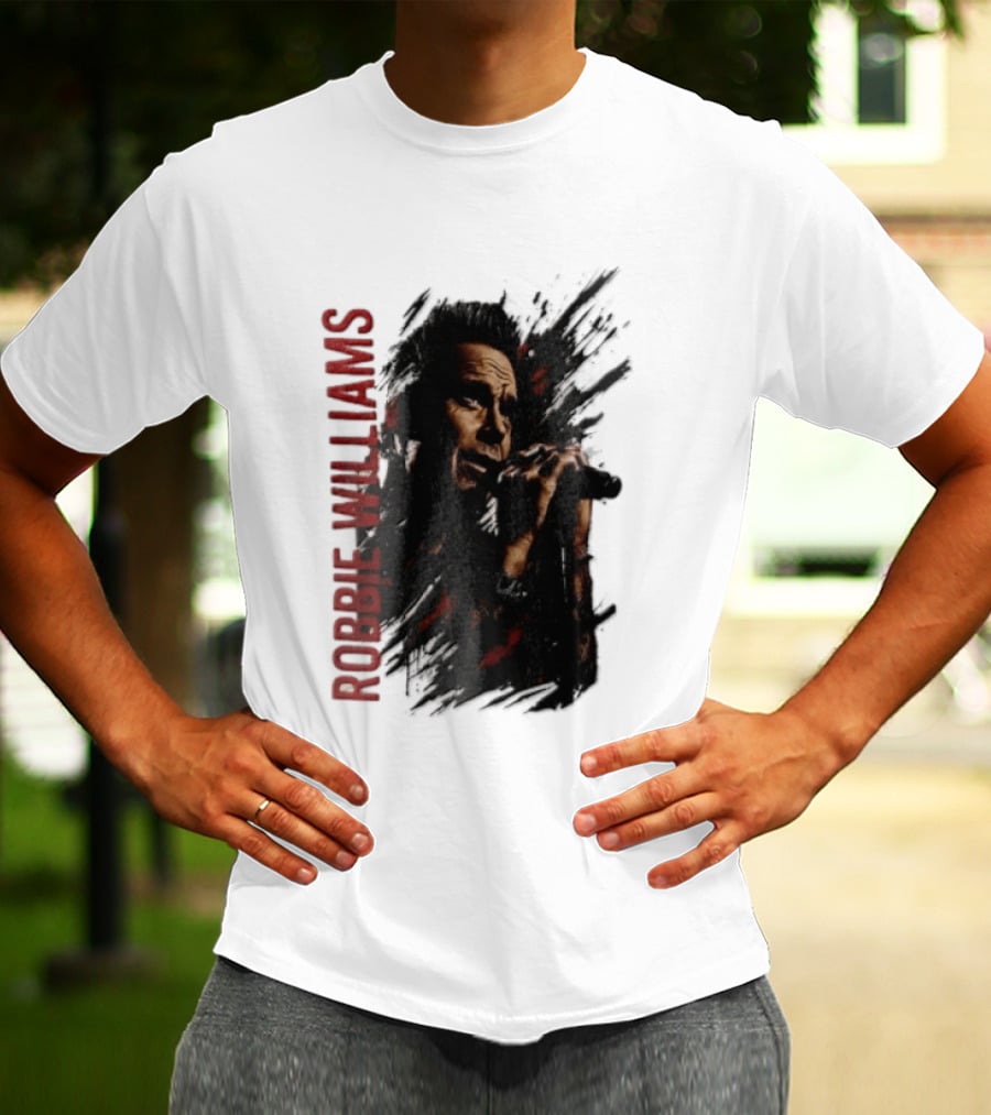 Robbie Williams Britpop Australia New Zealand 2026 Tour Concert Singer T-Shirt