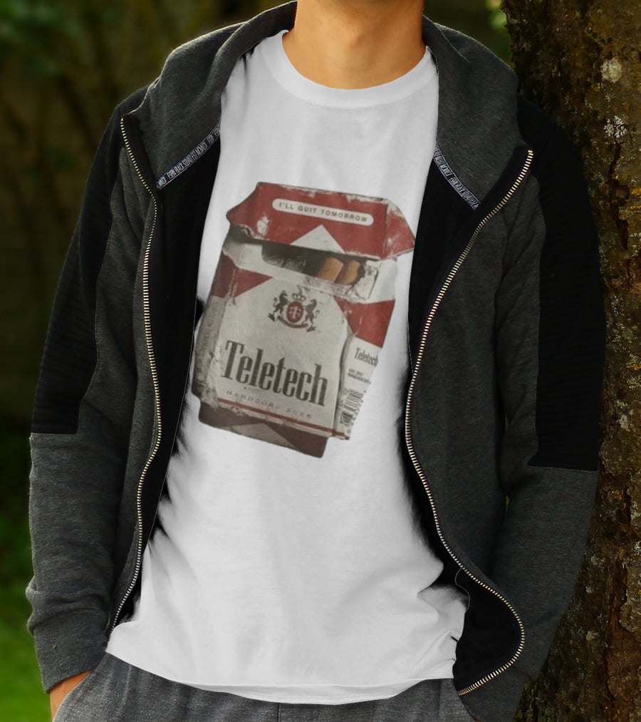 Teletech I'll Quit Tomorrow Hardcore 2026 Reds T-Shirt