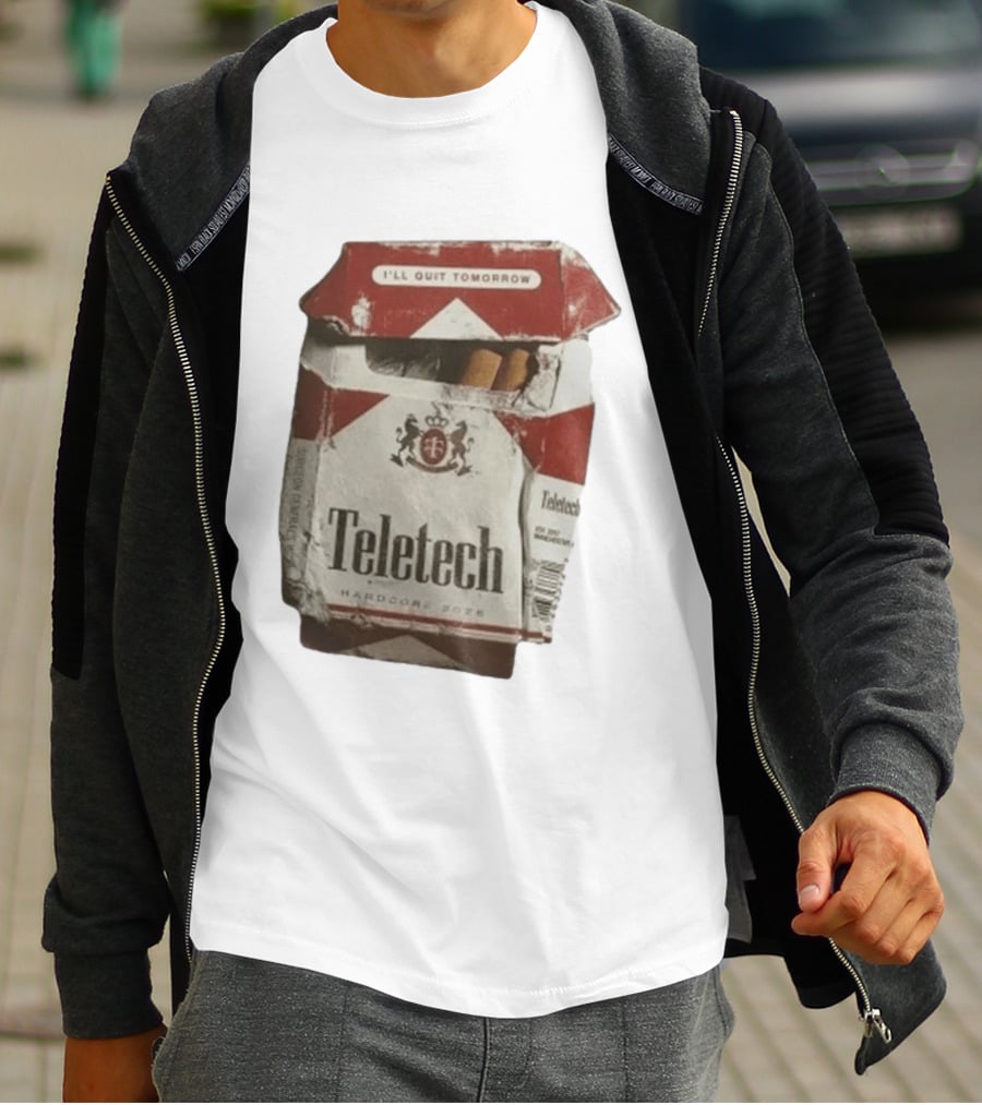 Teletech I'll Quit Tomorrow Hardcore 2026 Reds T-Shirt