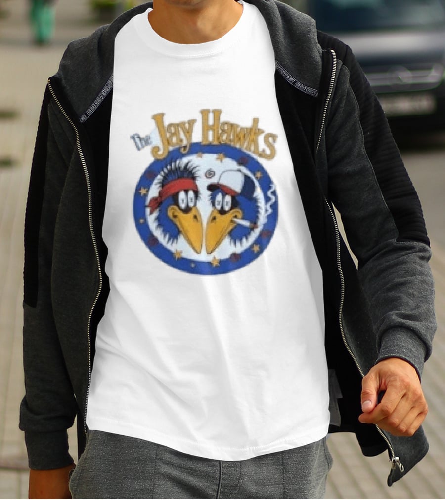 The Jay Hawks Smoking Cartoon Birds T-Shirt