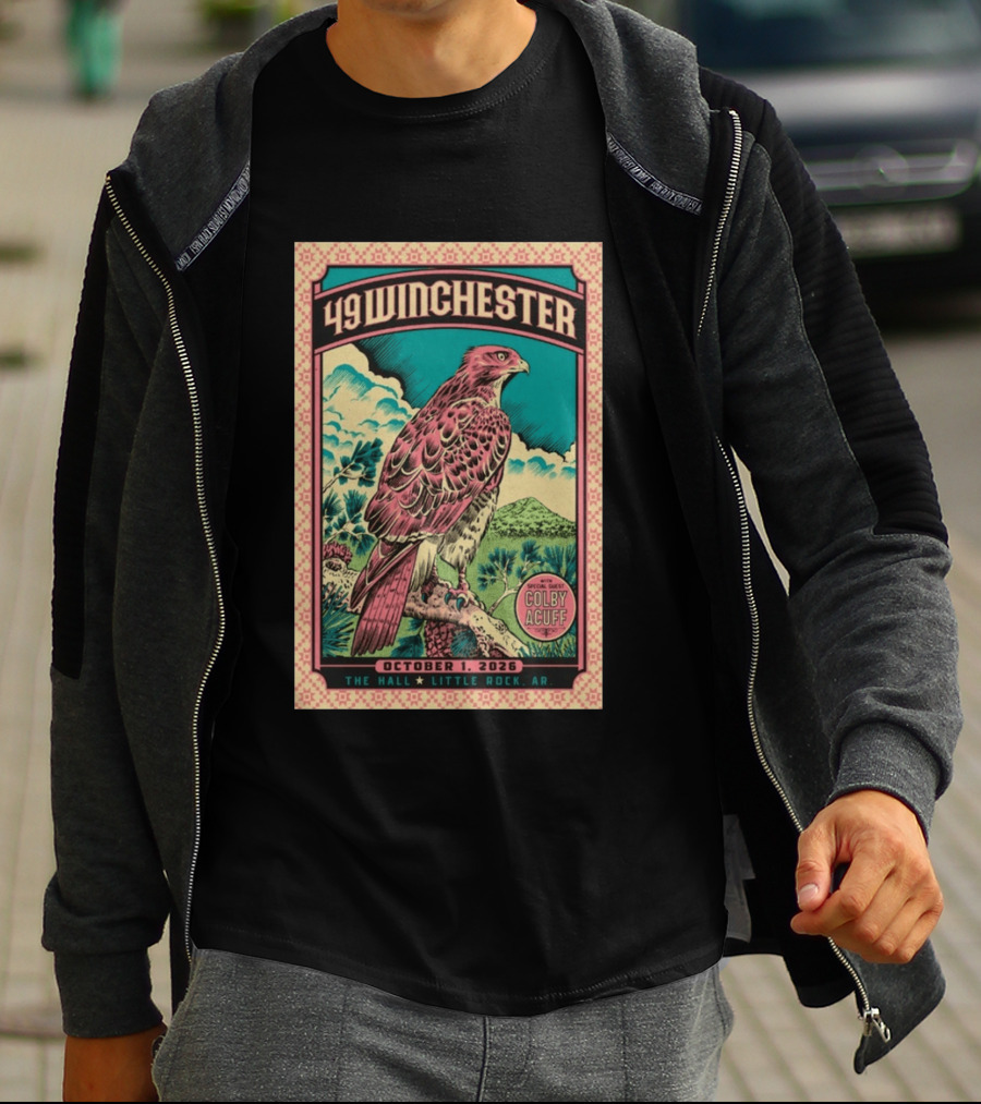 49 Winchester Little Rock October 1 2026 Special Guest Colby Acuff T-Shirt