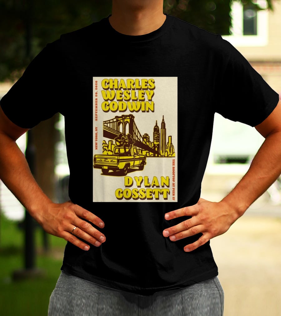 Charles Wesley Godwin Rooftop Pier 17 New York September 2026 Dylan Gossett T-Shirt