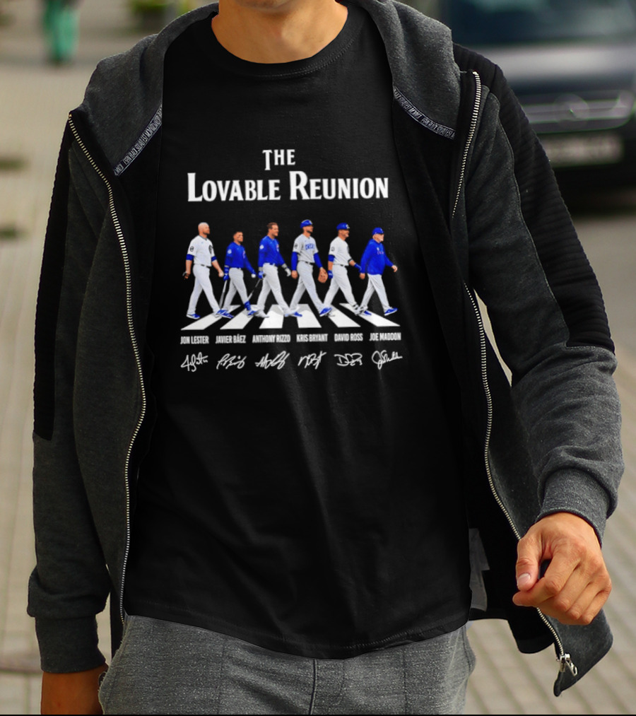 Chicago Cubs The Lovable Reunion Abbey Road Baseball Legends T-Shirt