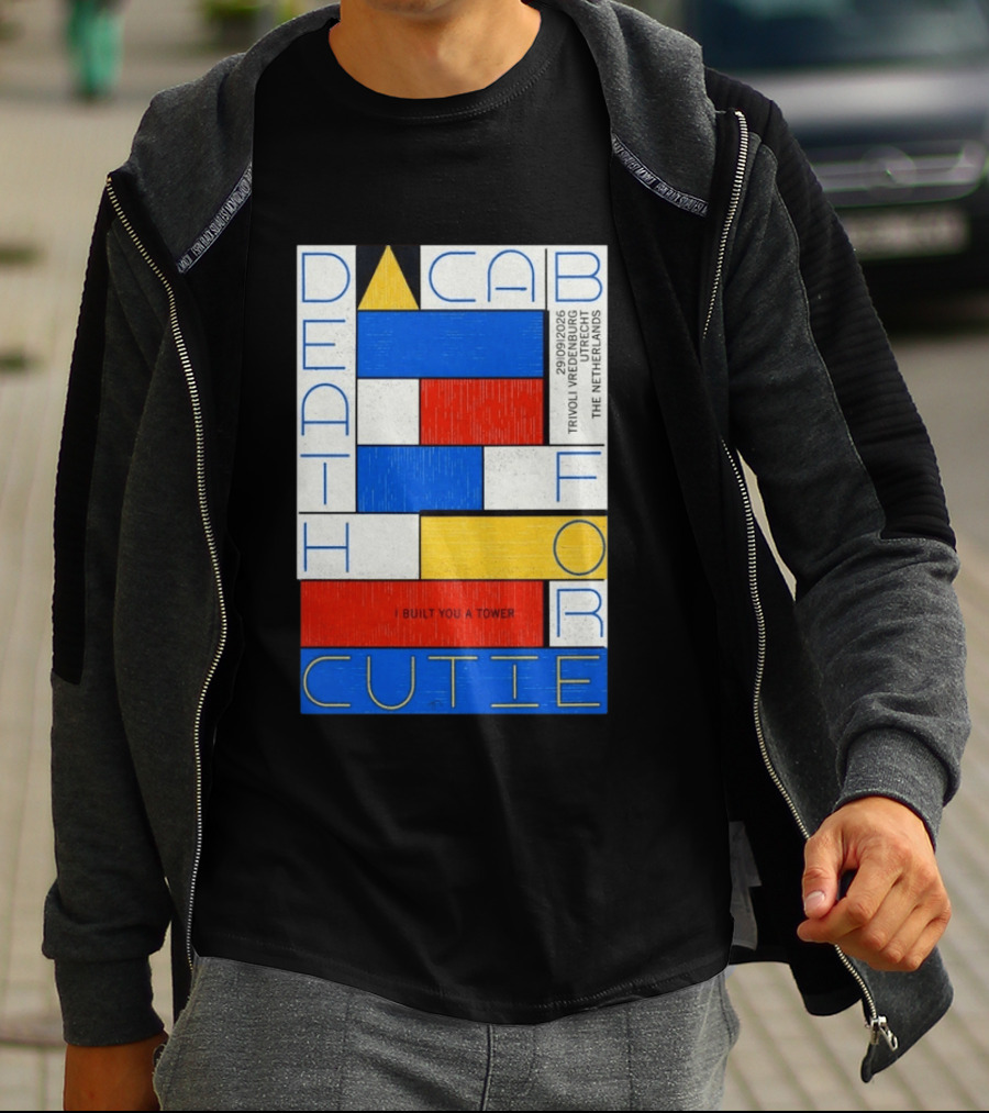Death Cab For Cutie I Built You A Tower September 29 2026 TivoliVredenburg Utrecht The Netherlands T-Shirt