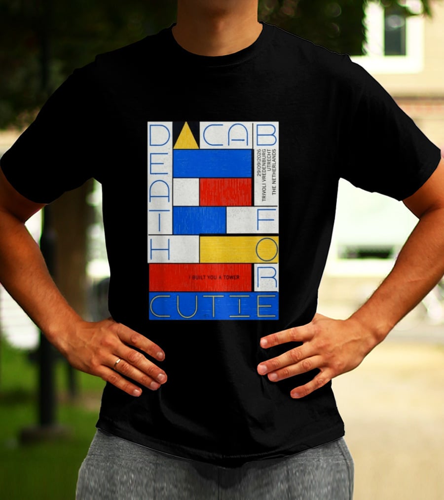 Death Cab For Cutie I Built You A Tower September 29 2026 TivoliVredenburg Utrecht The Netherlands T-Shirt