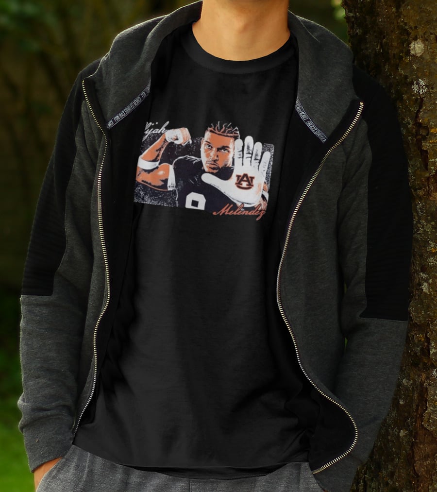 Elijah Melendez Auburn Tigers Football AU Hand Gesture T-Shirt